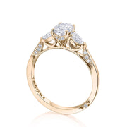 Oval 3-Stone Engagement Ring