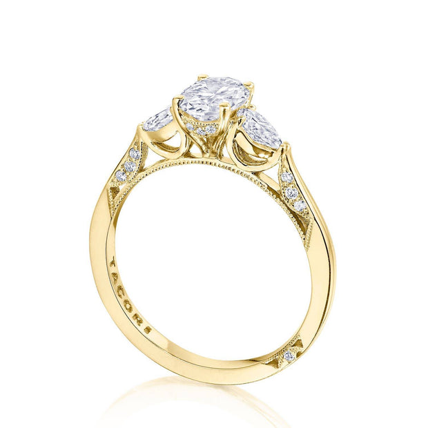 Oval 3-Stone Engagement Ring