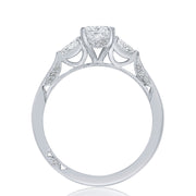 Emerald 3-Stone Engagement Ring