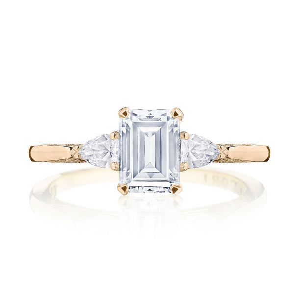 Emerald 3-Stone Engagement Ring