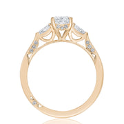 Emerald 3-Stone Engagement Ring