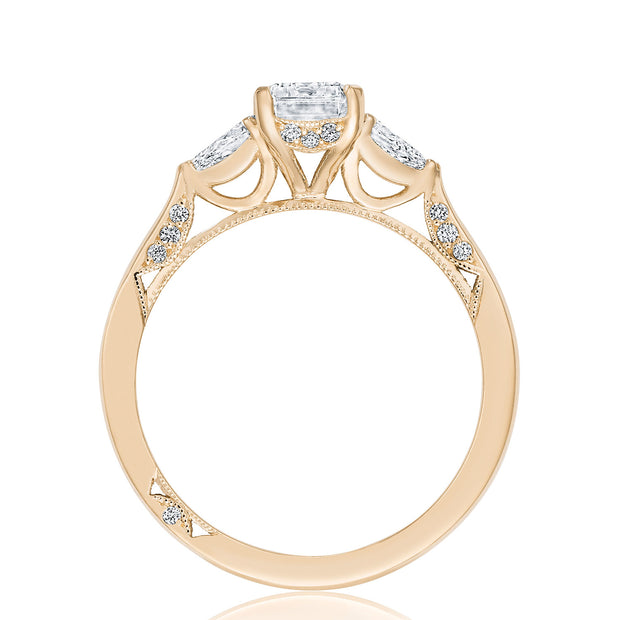 Emerald 3-Stone Engagement Ring