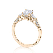 Emerald 3-Stone Engagement Ring