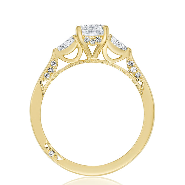 Emerald 3-Stone Engagement Ring