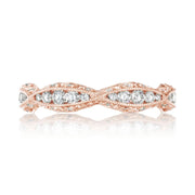 Twist with Diamond Accent Wedding Band