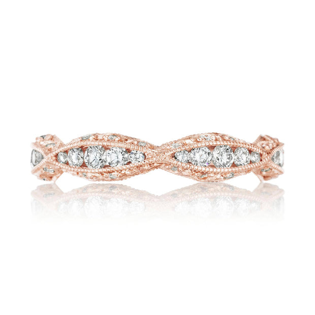 Twist with Diamond Accent Wedding Band