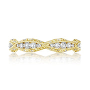 Twist with Diamond Accent Wedding Band