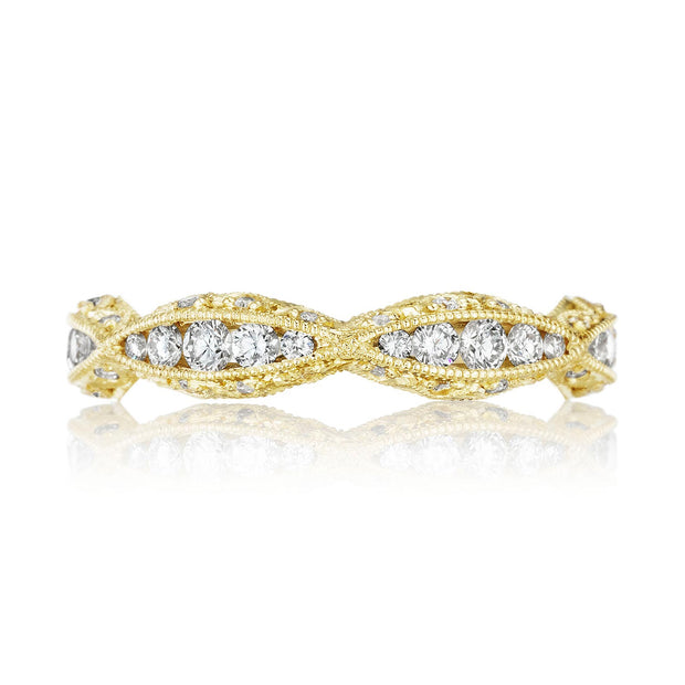 Twist with Diamond Accent Wedding Band