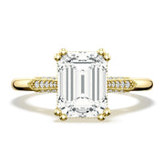 Emerald Solitaire Engagement Ring
