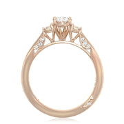 Oval 3-Stone Engagement Ring