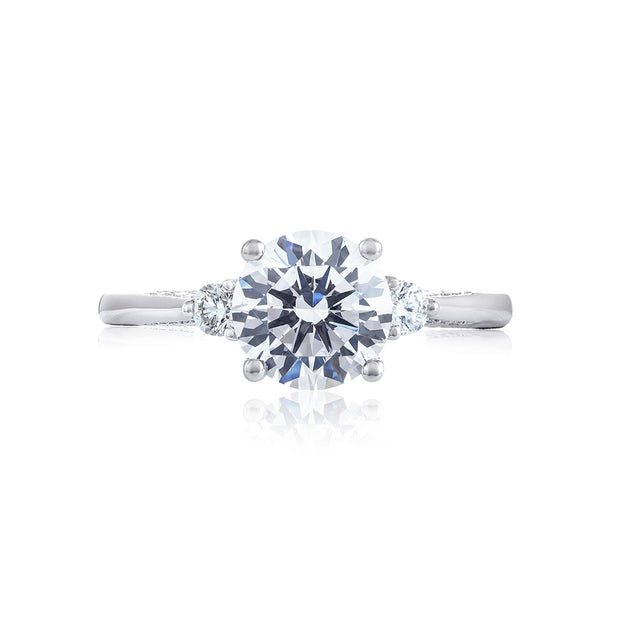 Simply Tacori Round Three-Stone Ring Mounting