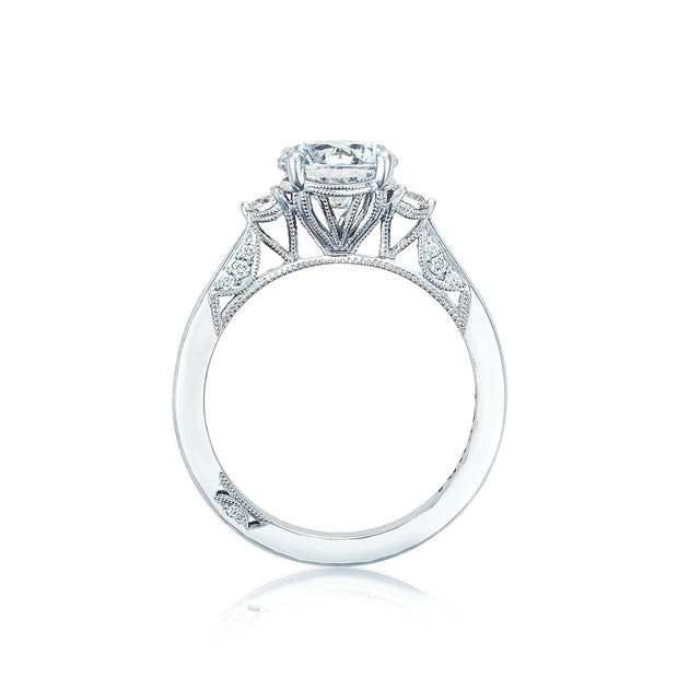 Simply Tacori Round Three-Stone Ring Mounting