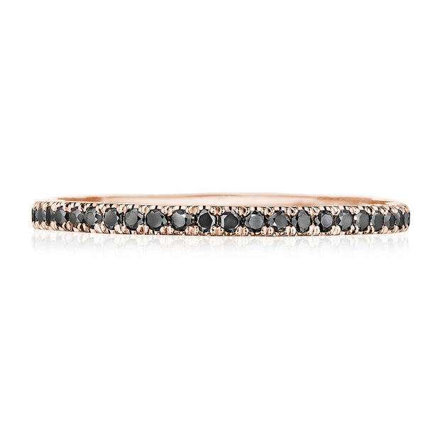 String of Black Diamonds Ring