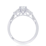 Oval 3-Stone Engagement Ring