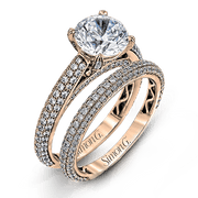 Wedding Set in 18k Gold with Diamonds