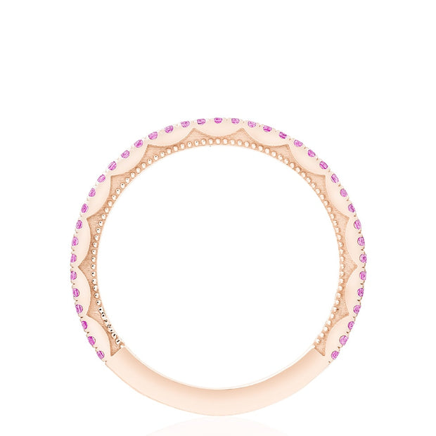 Crescent Crown Ring with Pink Sapphire