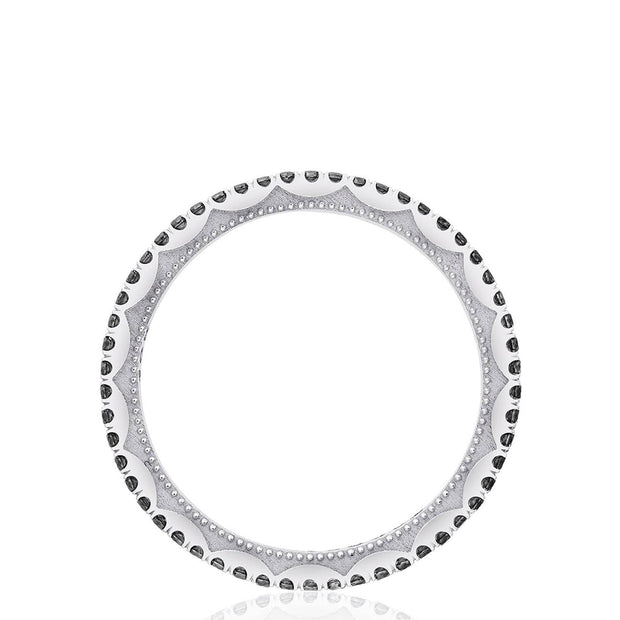 Crescent Crown Ring with Black Diamond