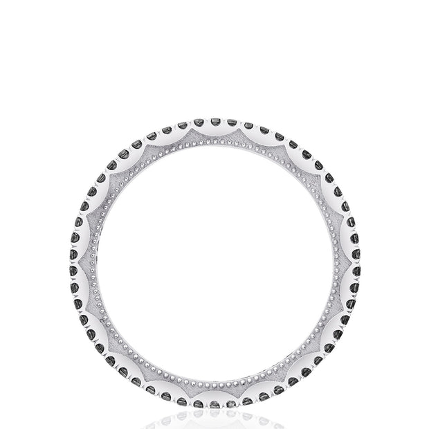 Crescent Crown Ring with Black Diamond