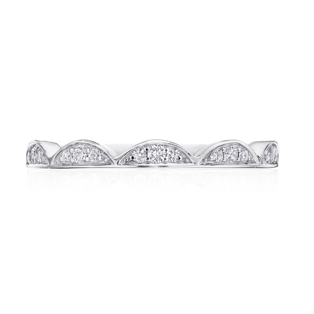 Crescent Crown Ring with Diamond