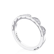 Crescent Crown Ring with Diamond