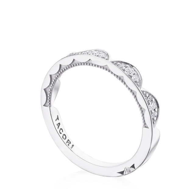 Crescent Crown Ring with Diamond
