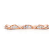 Crescent Crown Ring with Diamond