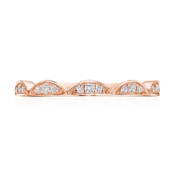 Crescent Crown Ring with Diamond
