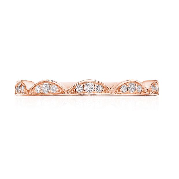 Crescent Crown Ring with Diamond