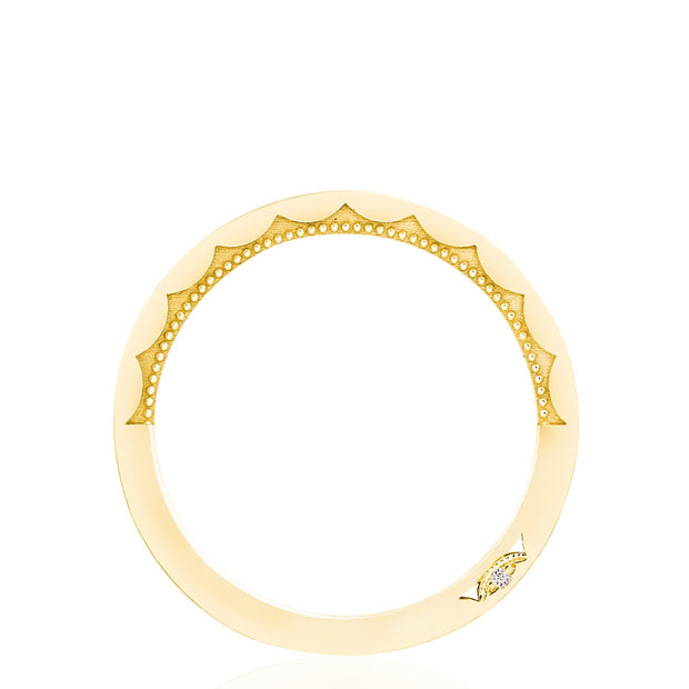 Crescent Crown Ring with Diamond
