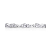 Crescent Crown Ring with Diamond