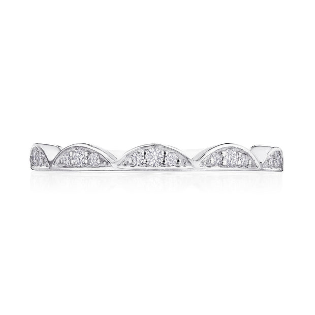 Crescent Crown Ring with Diamond