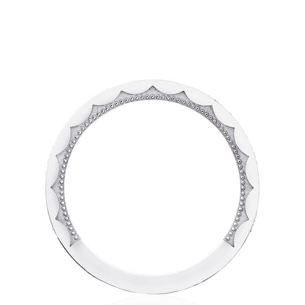 Crescent Crown Ring with Diamond