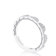 Crescent Crown Ring with Diamond
