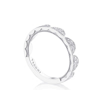 Crescent Crown Ring with Diamond