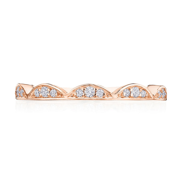 Crescent Crown Ring with Diamond