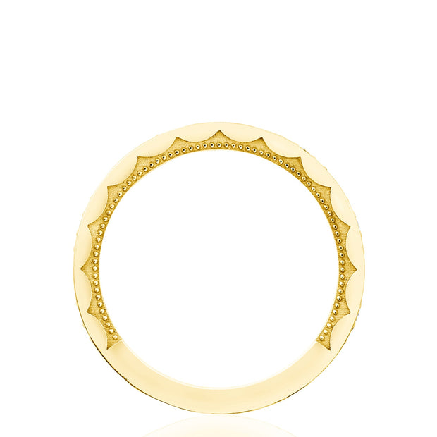 Crescent Crown Ring with Diamond
