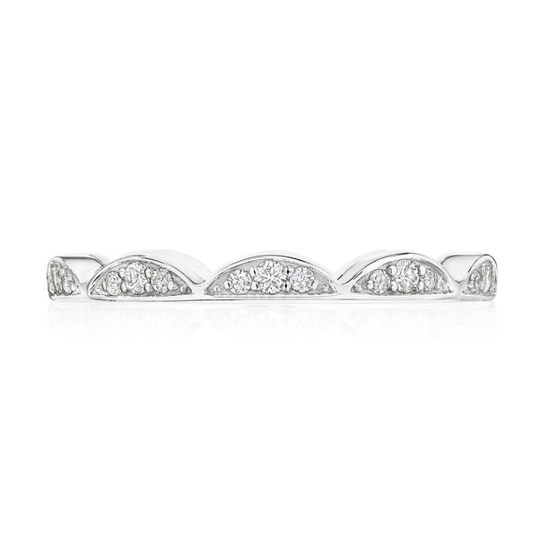 Crescent Crown Ring with Diamond