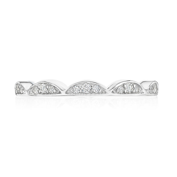 Crescent Crown Ring with Diamond