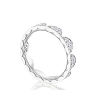 Crescent Crown Ring with Diamond