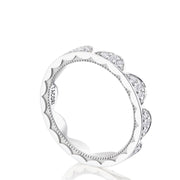 Crescent Crown Ring with Diamond