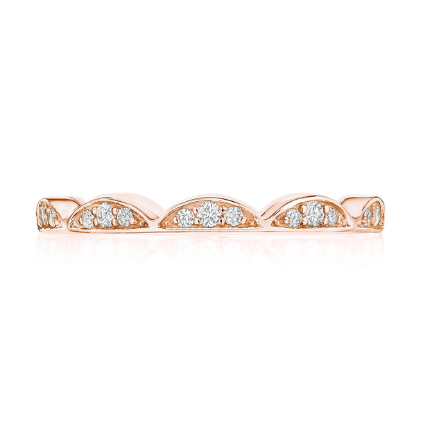 Crescent Crown Ring with Diamond