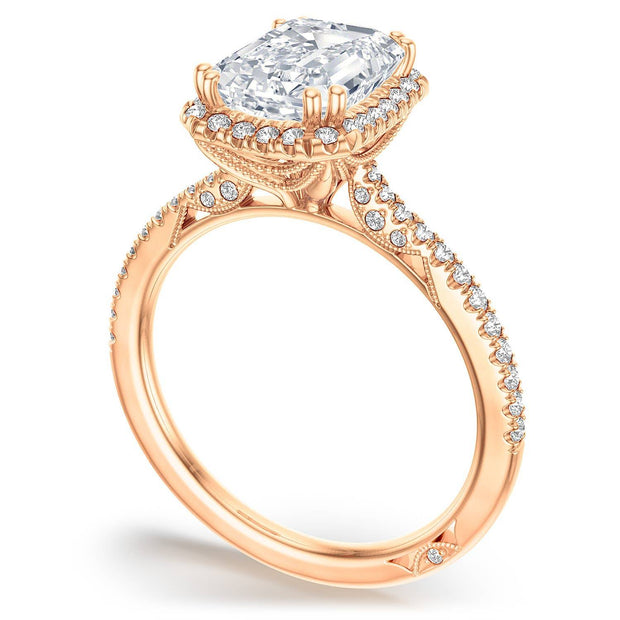 Emerald Bloom Engagement Ring