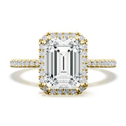Emerald Bloom Engagement Ring