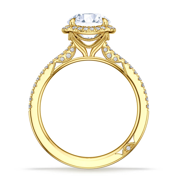 Round Bloom Engagement Ring