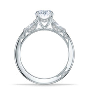 Oval 3-Stone Engagement Ring