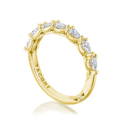 Tacori Sculpted Crescent Pear Diamond Foundation Wedding Band