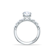 Tacori Sculpted Crescent Round Engagement Ring Setting
