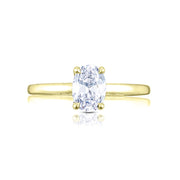 Simply Tacori Oval Solitaire Engagement Ring Setting