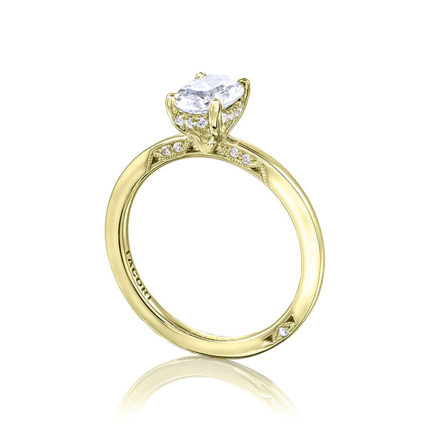 Simply Tacori Oval Solitaire Engagement Ring Setting