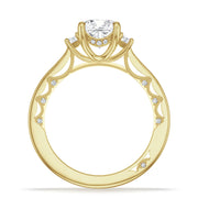 Cushion 3-Stone Engagement Ring